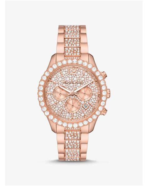 michael kors layton rose gold|Oversized Layton Pavé Rose Gold.